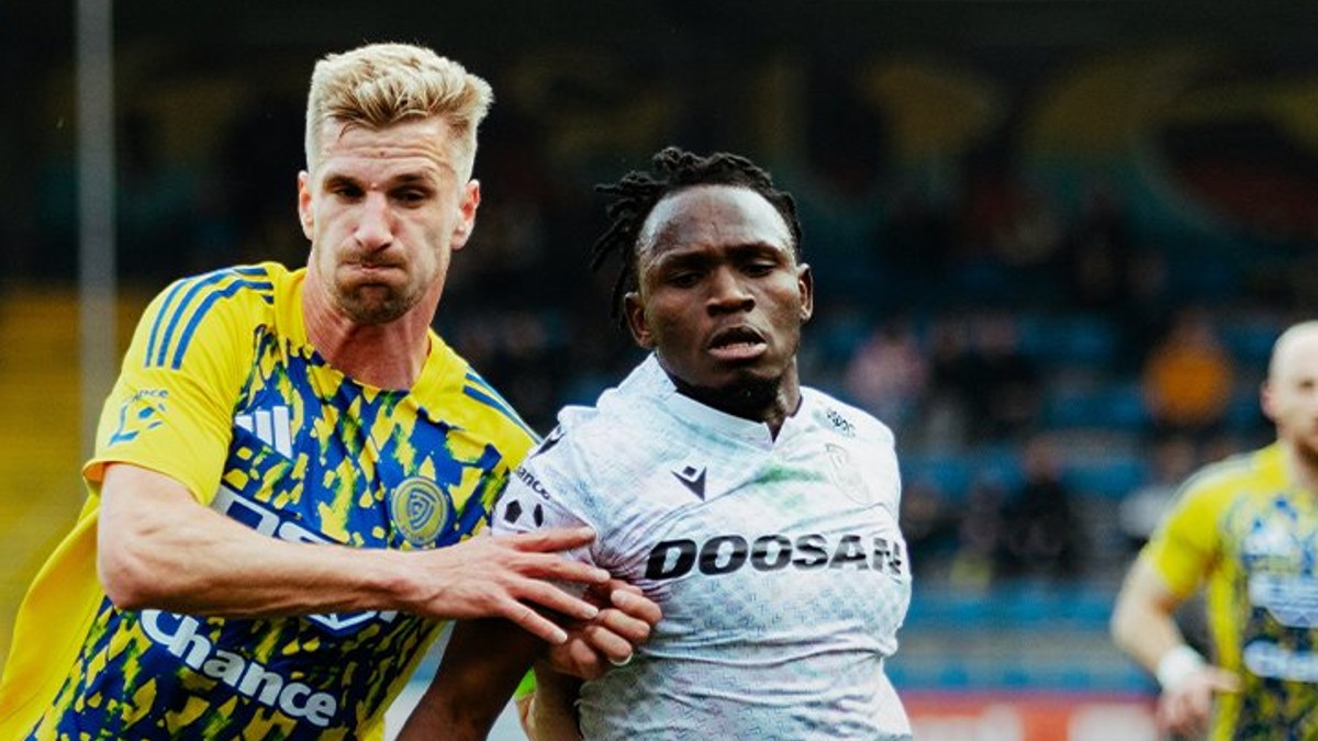 Momentka zo zápasu Zlín - Plzeň