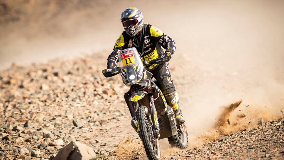 Štefan Svitko v 11. etape na Rely Dakar 2021.
