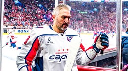 Alexander Ovečkin vo 4. zápase 1. kola play-off NHL: Montreal Canadiens - Washington Capitals.