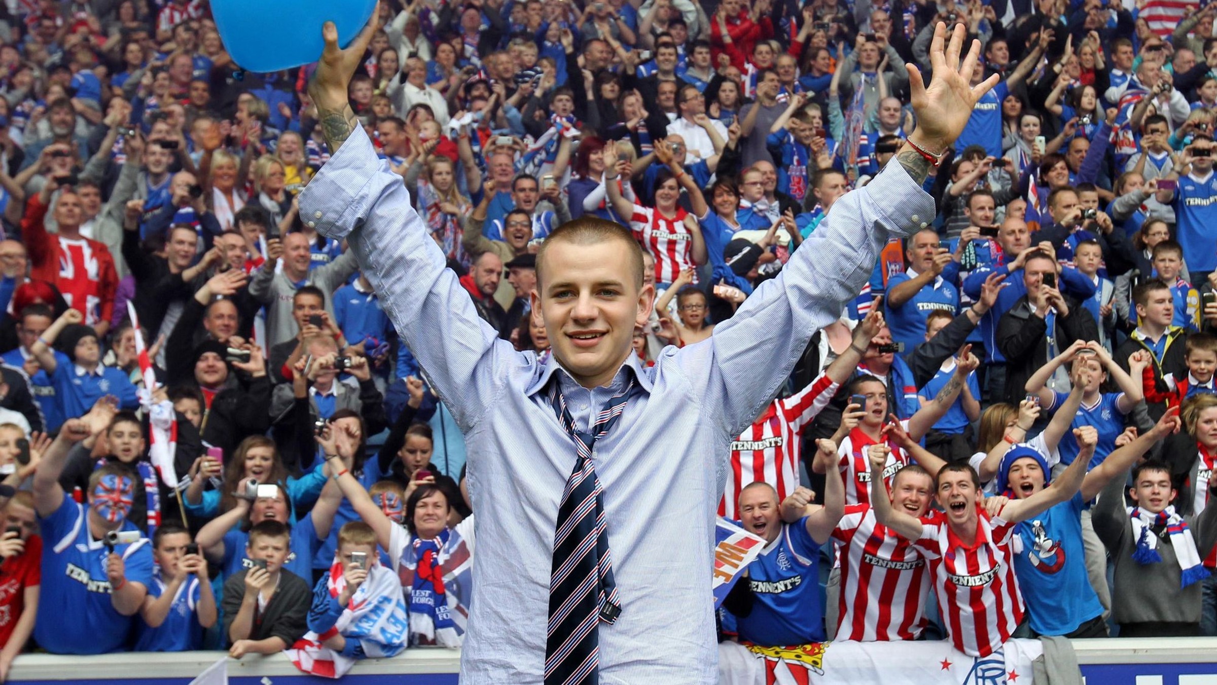 Vladimír Weiss junior ako hráč Rangers. 