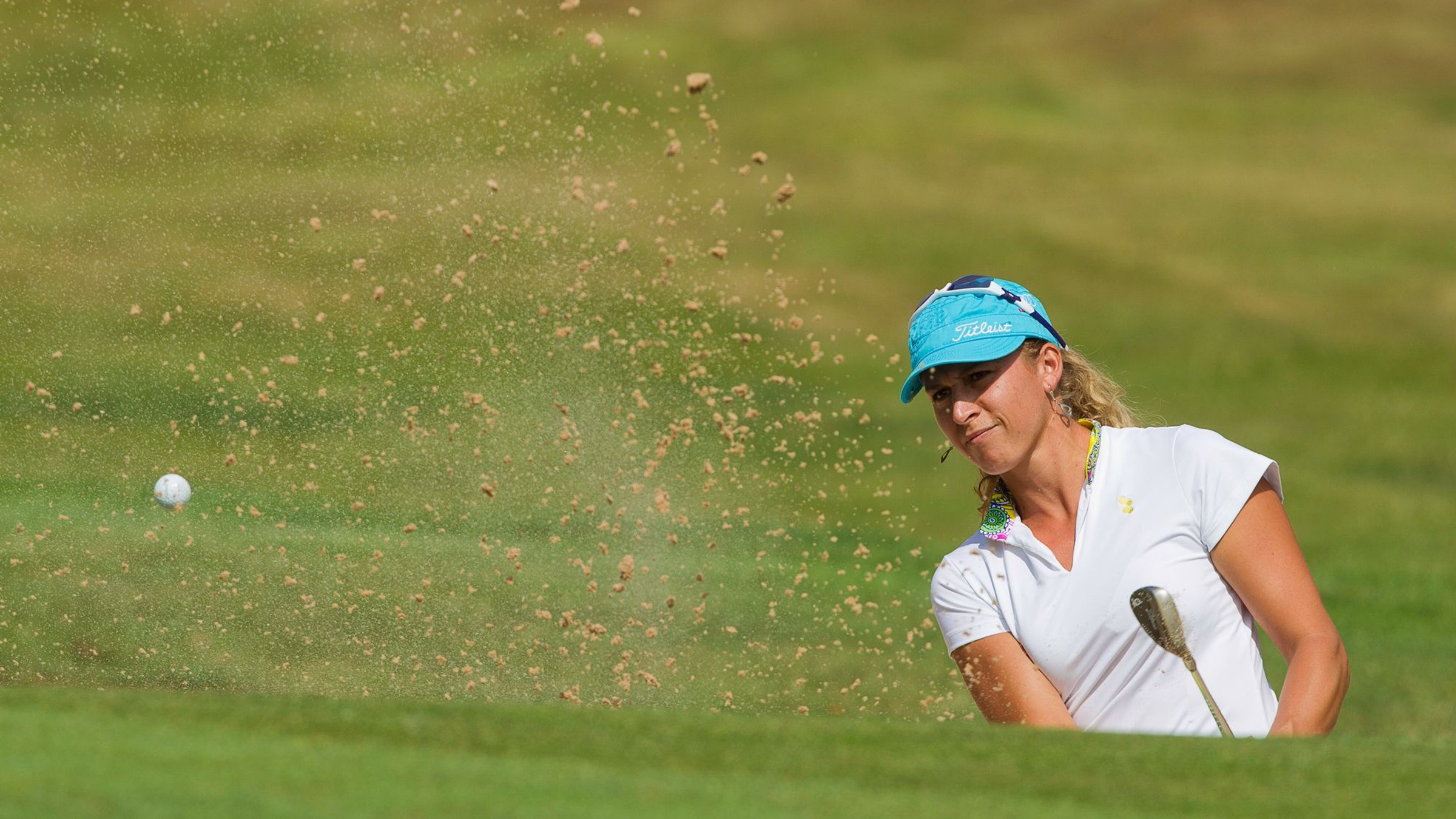 Zuzana Kamasová na turnaji Ladies European Tour v anglickom Denhame.