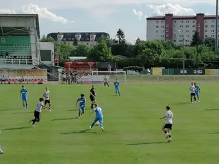 Momentka z prípravného zápasu Rimavská Sobota - Slávia TU Košice.