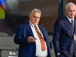 Viktor Orbán na futbalovom zápase počas EURO 2024.