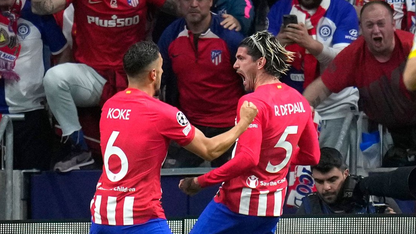 Rodrigo De Paul oslavuje svoj gól.