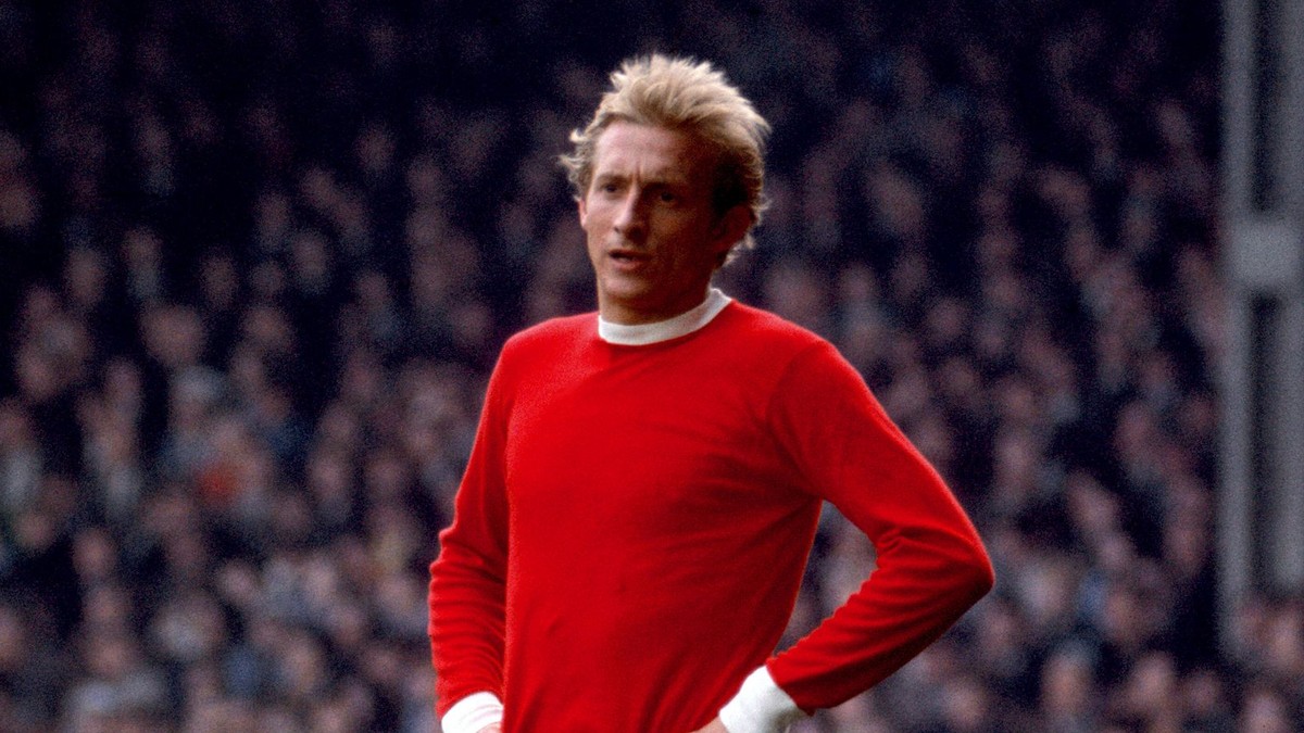 Legenda Manchestru United Denis Law na snímke z roku 1967.