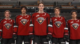 Samuel Honzek ako kapitán tímu Vancouver Giants (WHL).