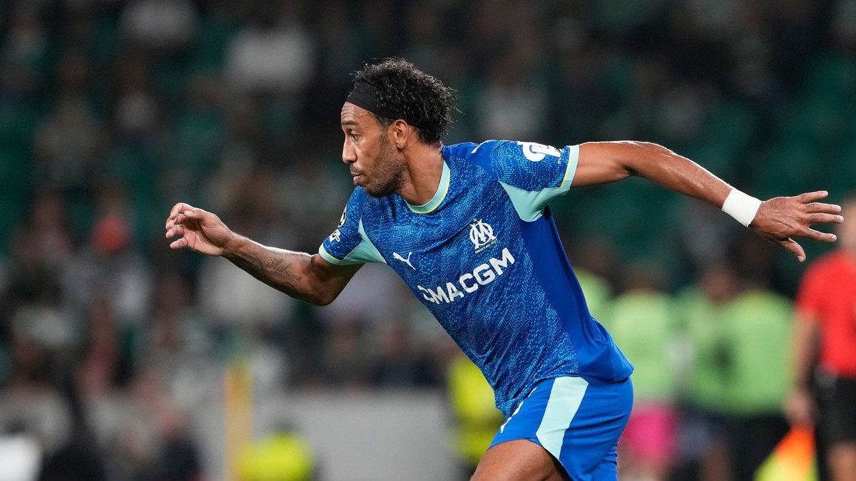 Pierre-Emerick Aubameyang ešte v drese Olympique Marseille.