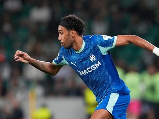 Pierre-Emerick Aubameyang ešte v drese Olympique Marseille.