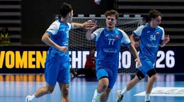 Hádzanári Slovenska počas ME U18 2026.