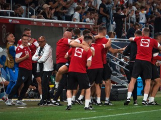 Radosť Slovákov v zápase Slovensko - Nemecko (Kvalifikácia MS 2026)