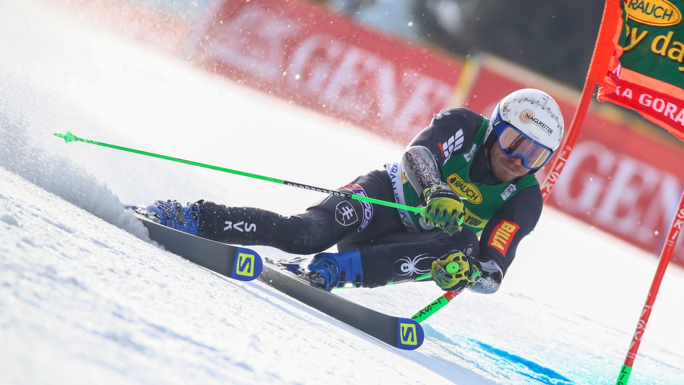 Adam Žampa dnes ide 2. kolo obrovský slalom v stredisku Sölden 2021.