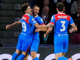 Dávid Hancko oslavuje gól