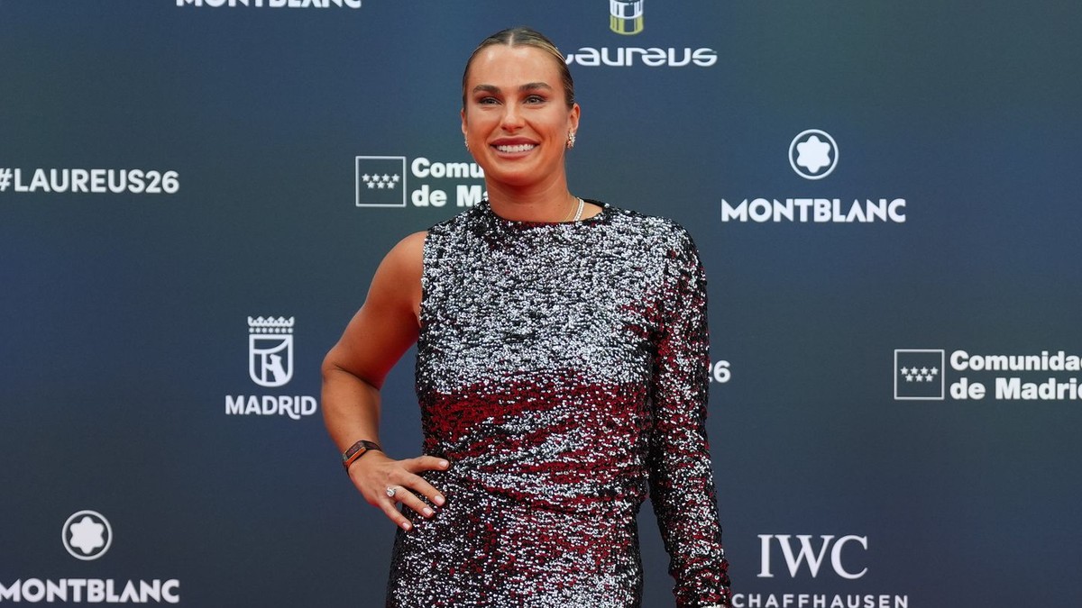 Bieloruská tenistka Aryna Sabalenková na odovzdávaní cien  Laureus World Sports Awards 2026.