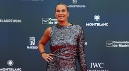 Bieloruská tenistka Aryna Sabalenková na odovzdávaní cien  Laureus World Sports Awards 2026.