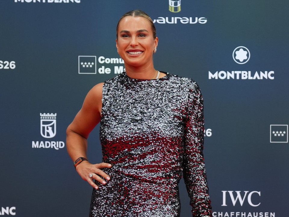 Bieloruská tenistka Aryna Sabalenková na odovzdávaní cien  Laureus World Sports Awards 2026.