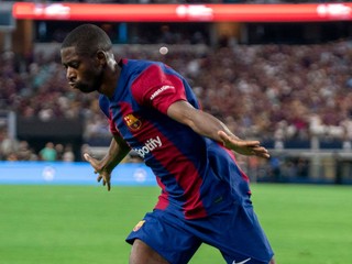 Ousmane Dembele v drese FC Barcelona.