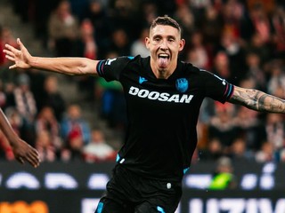 Erik Jirka v drese Viktorie Plzeň, archívna snímka.