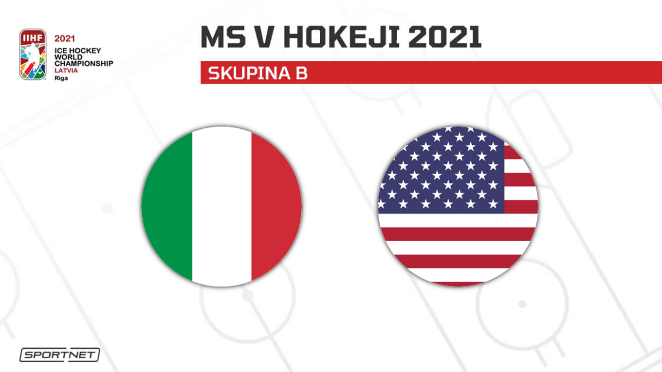 Taliansko vs. USA: ONLINE prenos zo zápasu na MS v hokeji 2021 dnes.