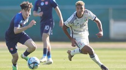 Lukáš Dvorský v prípravnom zápase Taliansko U18 - Slovensko U18 1:0.