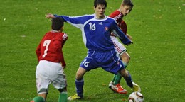 Snímka z prípravného zápasu Slovensko 15 - Maďarsko 15 0:0 v Poprade (5.11.2013).