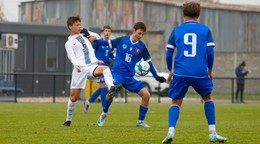 Tim Ružnić, Filip Federič v prípravnom zápase Slovensko U15 – Slovinsko U15 v Dunajskej Strede (28.10.2024)