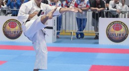 Slovenský reprezentant Martin Kolčák súťaží v  kategórii senior - Kata.
