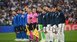 Momentka z finále ME vo futbale (EURO 2020 / 2021): Taliansko vs. Anglicko.