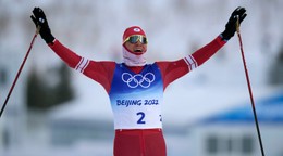 Alexander Boľšunov na olympijských hrách v Pekingu 2022. 