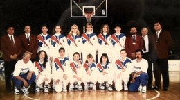 Bronzový tím z ME v basketbale žien 1993.
