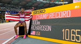Američanka Sha´Carri Richardsonová v archívnom zábere. 