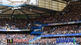 Domovský štadión tímu FC Chelsea Stamford Bridge.