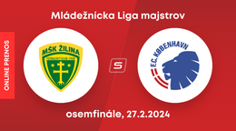 MŠK Žilina - FC Kodaň: ONLINE prenos z mládežníckej Ligy majstrov.