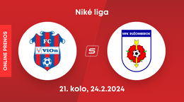 ViOn Zlaté Moravce - MFK Ružomberok: ONLINE prenos zo zápasu 21. kola Niké ligy.