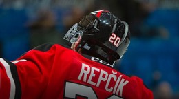 Peter Repčík v drese Drummondville Voltigeurs.