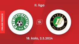 1. FC Tatran Prešov - OFK Malženice: ONLINE prenos zo zápasu 18. kola II. ligy.