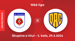 MFK Ružomberok - DAC Dunajská Streda: ONLINE prenos zo zápasu 3. kola skupiny o titul v Niké lige.