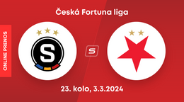 Sparta Praha - Slavia Praha: ONLINE prenos zo zápasu 23. kola českej Fortuna ligy.