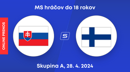 Slovensko U18 - Fínsko U18: ONLINE prenos z MS hráčov do 18 rokov.