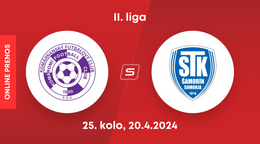 KFC Komárno - FC ŠTK 1914 Šamorín: ONLINE prenos zo zápasu 25. kola II. ligy.
