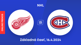 Detroit Red Wings - Montreal Canadiens: Sledujte s nami online prenos zo zápasu zámorskej NHL.