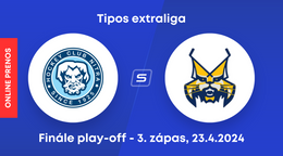 HK Nitra - HK Spišská Nová Ves: ONLINE prenos z 3. zápasu finále play-off Tipos extraligy.