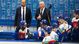 Slovenskí hokejisti na MS v hokeji 2024.
