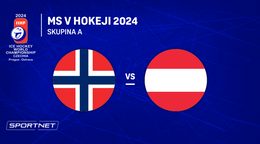 Nórsko - Rakúsko: ONLINE prenos zo zápasu skupiny A na MS v hokeji 2024 v Česku.