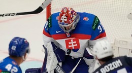 Samuel Hlavaj v bráne Slovenska
