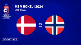 Dánsko - Nórsko: ONLINE prenos zo zápasu skupiny A na MS v hokeji 2024 v Česku.
