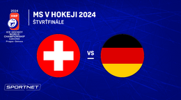 Švajčiarsko - Nemecko: ONLINE prenos zo zápasu štvrťfinále na MS v hokeji 2024 v Česku.