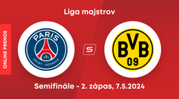 Paríž St. Germain - Borussia Dortmund: ONLINE prenos zo semifinále Ligy majstrov.