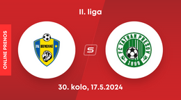 FK Humenné - 1. FC Tatran Prešov: ONLINE prenos zo zápasu 30. kola II. ligy.