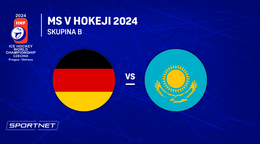 Nemecko - Kazachstan: ONLINE prenos zo zápasu skupiny B na MS v hokeji 2024 v Česku.