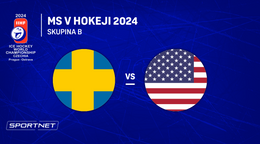 Švédsko - USA: ONLINE prenos zo zápasu skupiny B na MS v hokeji 2024 v Česku.